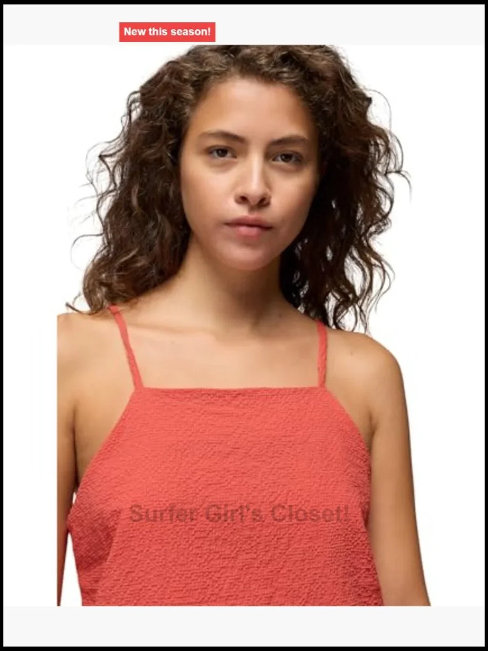 Recycled Polyester Tank Top Adjustable Straps UPF 50+